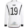 Officiële Voetbalshirt Duitsland Sane 19 Thuis WK 2022 Lange Mouw - Heren